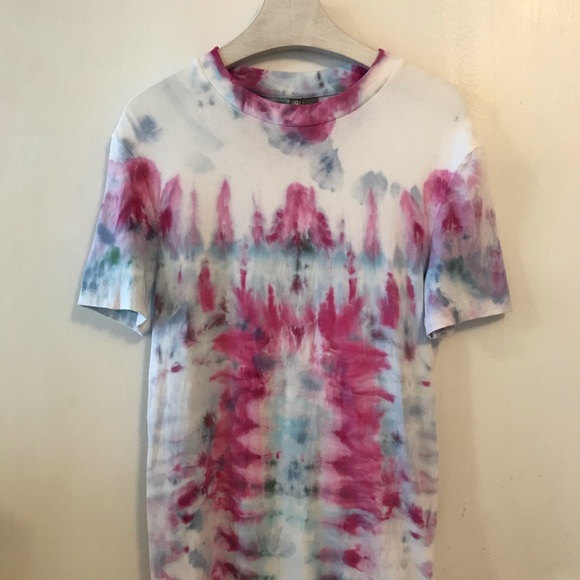 Asos T-Shirt Muscle Fit Tie Dye Custom New - Picture 13 of 15